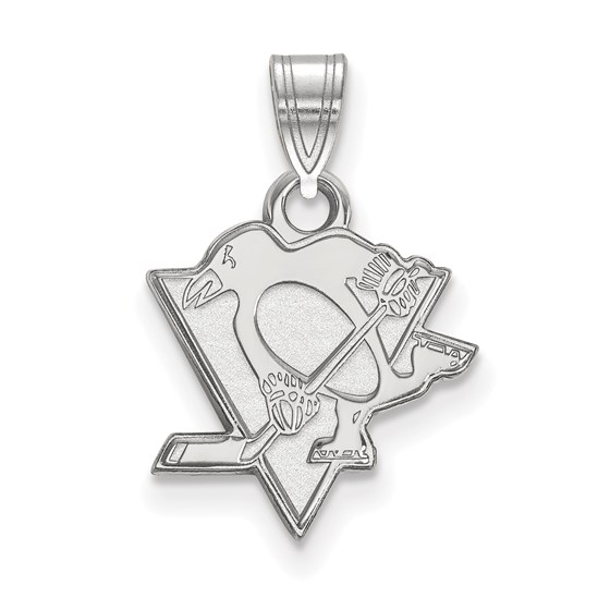 Sterling Silver NHL Pittsburgh Penguins Small Pendant Sterling Silver NHL Pittsburgh Penguins Small Pendant